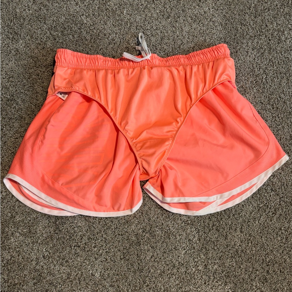 Nike Women's Bright Coral Athletic Shorts - Picture 6 of 8